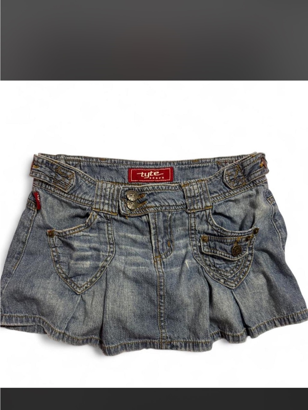 Y2K Tyte Jeans Light Blue Denim Mini Skirt